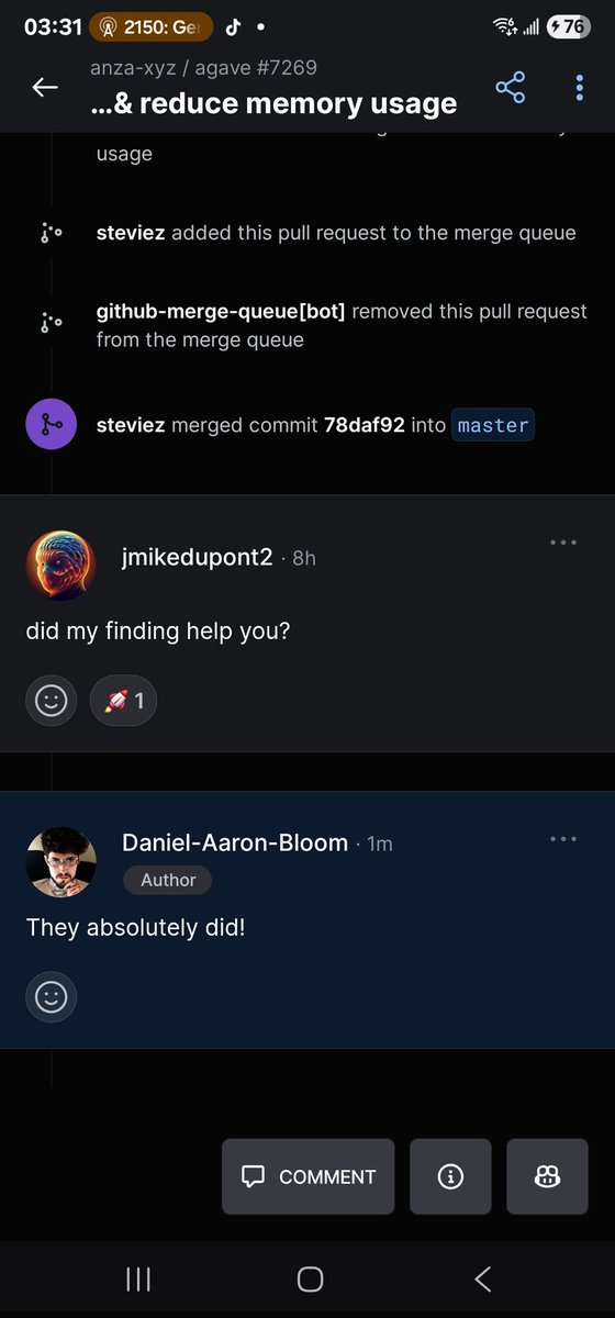Mike Dupont (@introsp3ctor) on Twitter photo My memory optimization made it into the Solana validator from agave
github.com/anza-xyz/agave… My memory optimization made it into the Solana validator from agave
github.com/anza-xyz/agave…