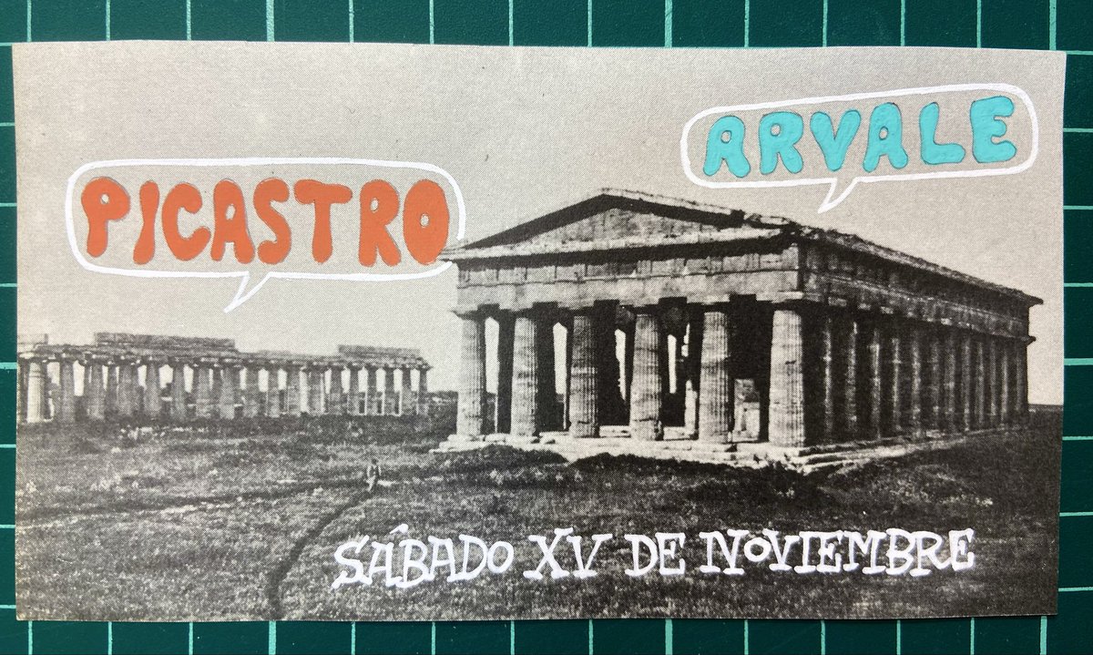 DanielLunaSol's tweet photo. Picastro (Canadá) + Arvale; sábado 15 de noviembre en el Centro Social El Nido (Calle Santa Susana 28, Madrid) a las 20h. https://t.co/zroTcd39sp