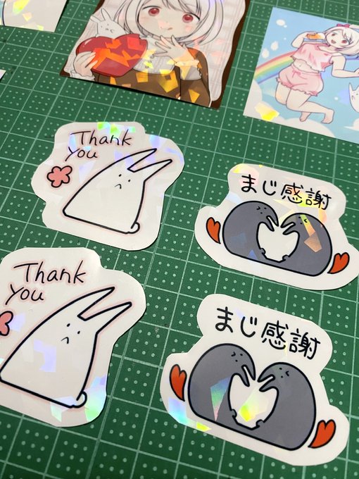 突然シールを作り始める(手作業) 