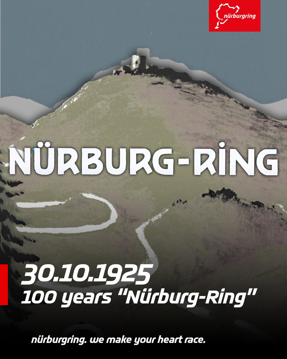 Exactly 100 years ago today, our race track was given its name.🏁💚

In 1925, a public competition was held to find a suitable name – numerous suggestions were received.

The decisive idea came from the then Prussian District President Dr Francis Kruse: ‘Nürburg-Ring’.

On 30