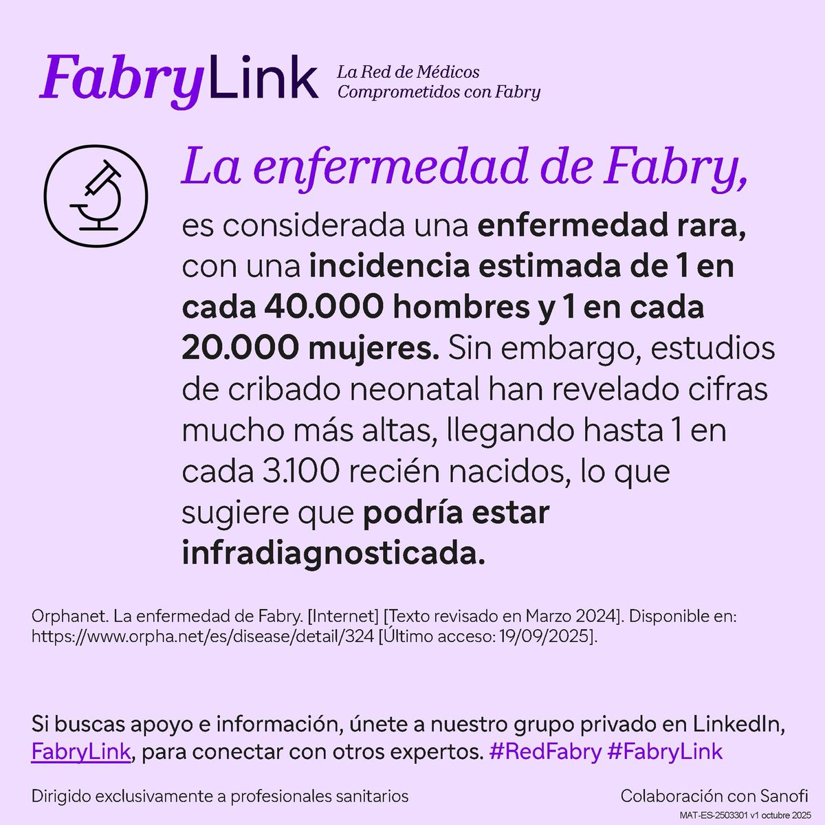 AinhoaRobles's tweet photo. Enlace a #FabryLink
👉https://t.co/sZGmLaNja1
#Fabry #RedFabry https://t.co/lz7Ziwytu4