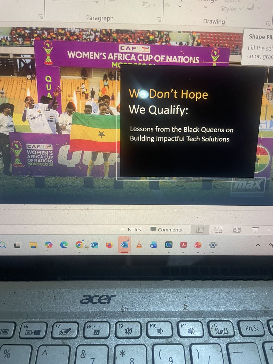 My presentation for the <a href="/MTNGhana/">MTN Ghana</a> Ghana Master class for this morning 
<a href="/GhanaWNT/">Ghana Women National Teams 🇬🇭</a> <a href="/garyalsmith/">Gary Al-Smith</a> <a href="/ayishatu_/">Ayishatu Zakaria Ali</a> 
#MTNMasterClass #WAFCON2026