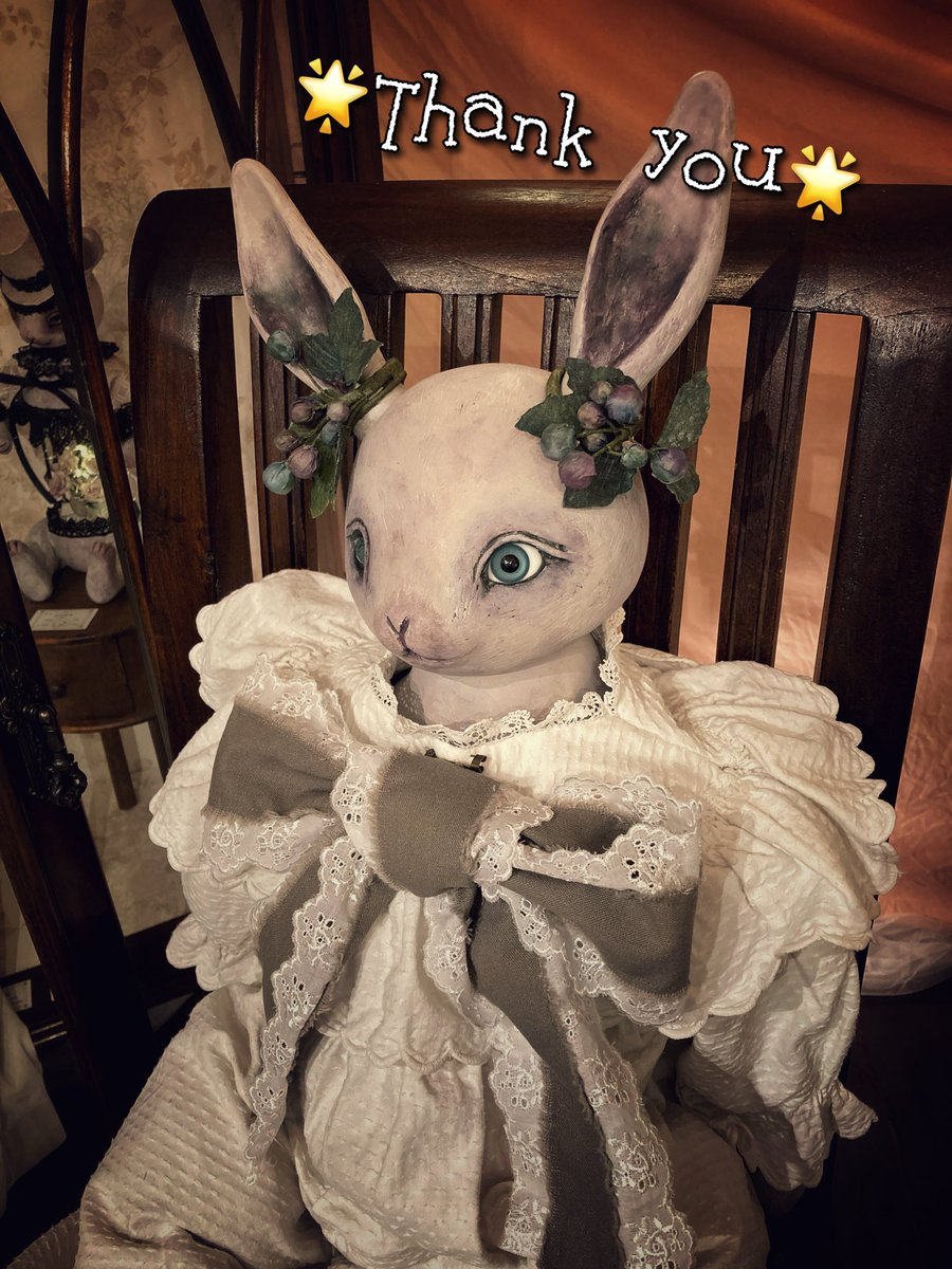 《野葡萄》ちゃん、素敵なおうちが決まりました！有難うございます✨

今までは野葡萄ちゃんをメインに抱っこして頂いていましたが、今後の抱っこは桜ちゃんと紫陽花ちゃんにお願いする事にします🌸
宜しくお願いします🥰

#記憶に揺れる花