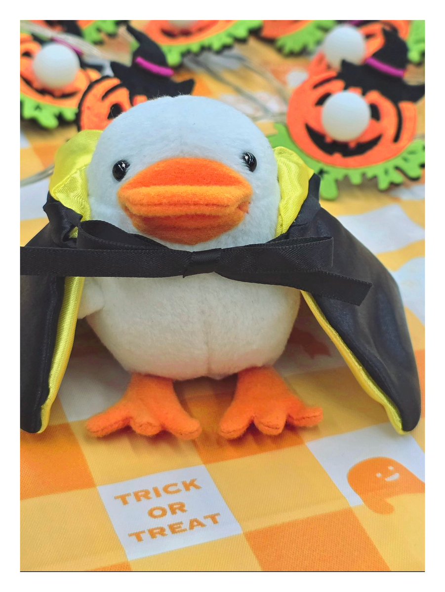 🦆🎃𝗛𝗮𝗽𝗽𝘆 𝗛𝗮𝗹𝗹𝗼𝘄𝗲𝗲𝗻🎃🦆

おかし🍬を くれなきゃ
いたずら😈 するよっ🥳

な～んちゃって🤭
みんなが たのしい はろうぃんを
すごせますように🪄🪄
（てぃーだっく🦆）