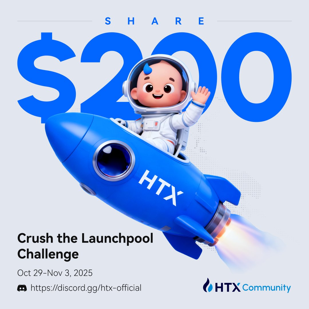 #HTX Crush The Launchpool Challenge
Win $200

✅Follow <a href="/HTXCommunity/">HTX Community</a> <a href="/HTX_Global/">HTX</a>: 
🔁RT + Tag 2
🎮Join Discord: discord.gg/htx-official
🎯 Ace the quiz: how well do you know the HTX Launchpool 

forms.gle/xXsCYfo6QpWvsP…
