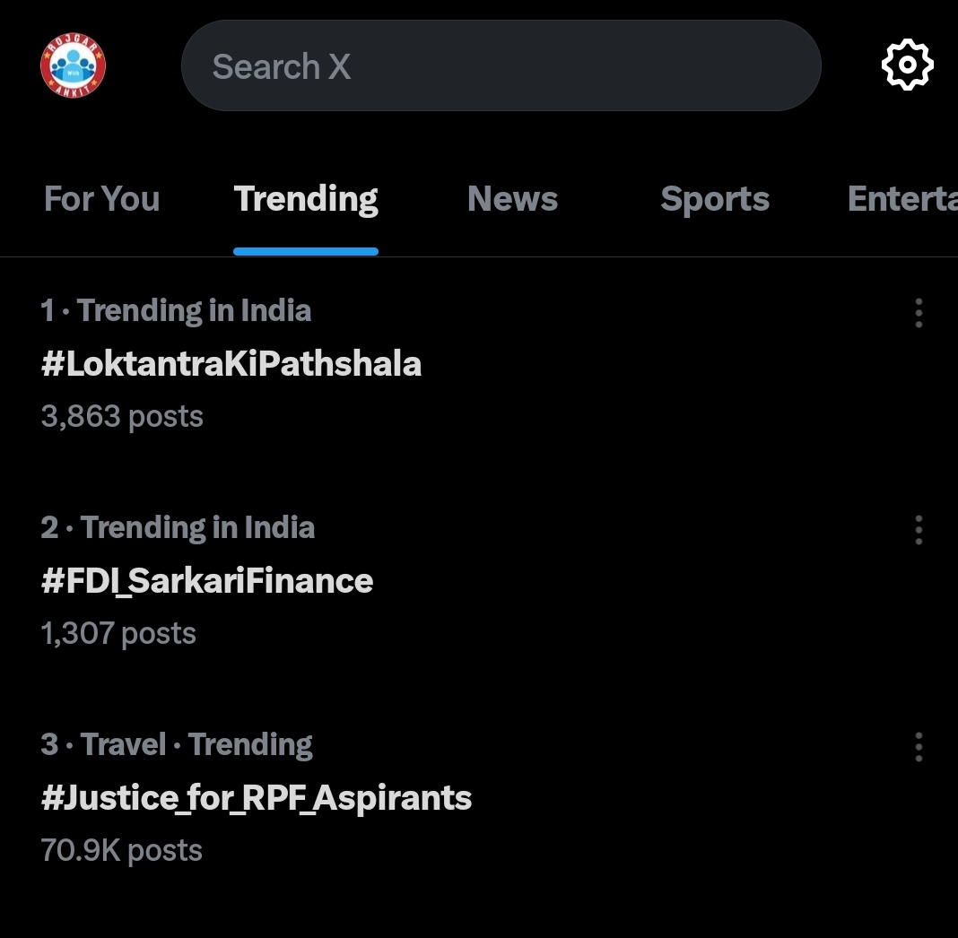 rojgarwithankit's tweet image. ट्रेंडिंग No 03 🔥
 अभी रुकना नहीं है
ट्वीट करते रहिए 
ये जरूरी है आप सब के लिए, हां बहुत जरूरी

#Justice_For_RPF_Aspirants