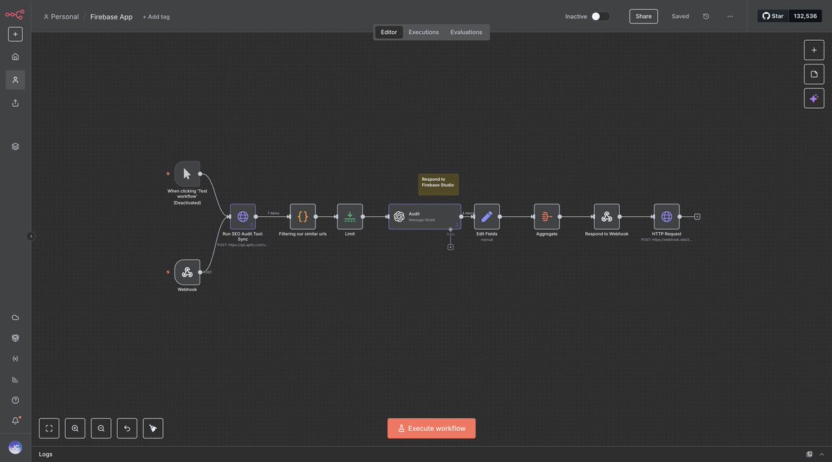 hasan28d's tweet image. HOLY SH*T…
Someone just leaked 2,053+ plug-and-play N8N workflows and it’s breaking the internet.
They scraped everything from the official docs, GitHub, AND hidden forums.
• AI-powered lead gen
• Auto content repurposing
• Sales & CRM automation
This vault would cost…