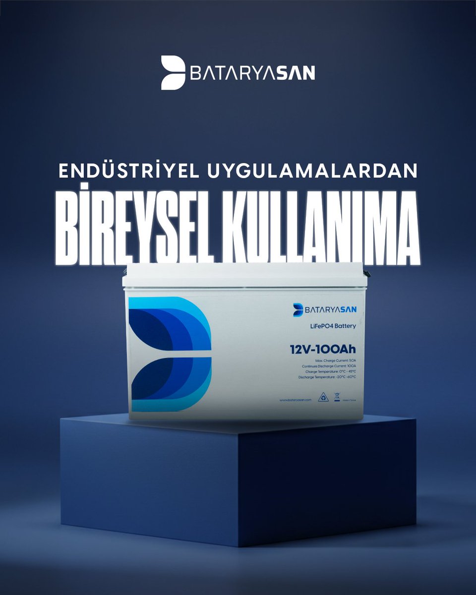 bataryasan's tweet image. Enerji yoğunluğu yüksek, uzun ömürlü ve güvenilir batarya çözümlerimizle endüstriyel uygulamalardan bireysel kullanıma kadar geniş bir yelpazede kesintisiz güç sağlıyoruz.

☎ 0 352 606 06 89
📧bilgi@bataryasan.com

#Bataryasan #powergenerator #lifepo4akü #bataryapaketi