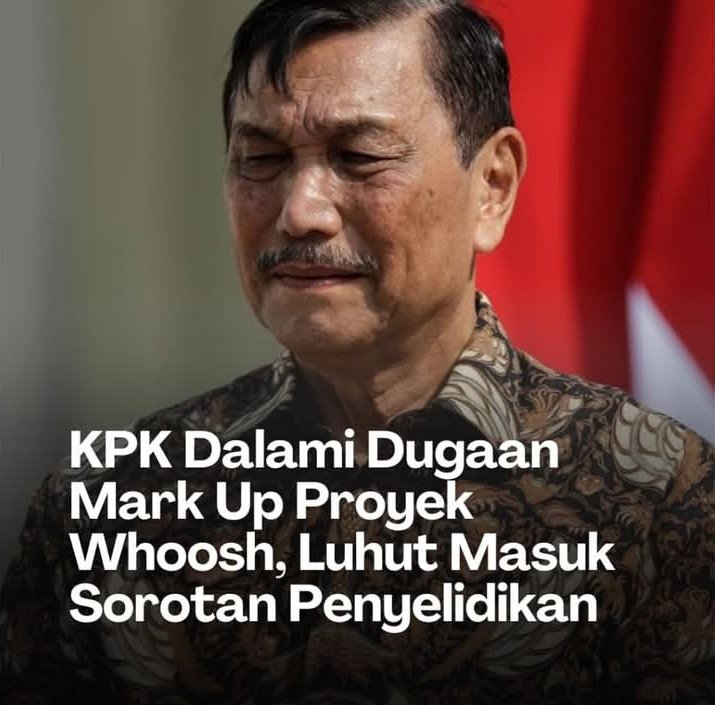 Orang dan si owi yg paling
Bertanggung jwb mslh whoosh.

Klu di mark up sampai tiga kali
Lipat.. dua org itu pasti tahu...