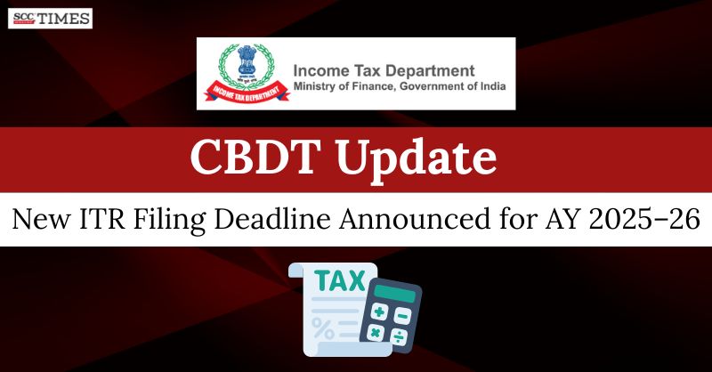 scconline_'s tweet image. CBDT Update: New ITR Filing Deadline Announced for AY 2025-26

Read More Here- scctimes.com/3110iAhfb

#AY202526 #CBDT #CBDTNotification #Charteredaccountants #DueDateExtension #FinanceMinistry #IncomeTax #IncomeTaxIndia #incometaxreturn #IndianTaxLaw #ITRFiling #taxaudit