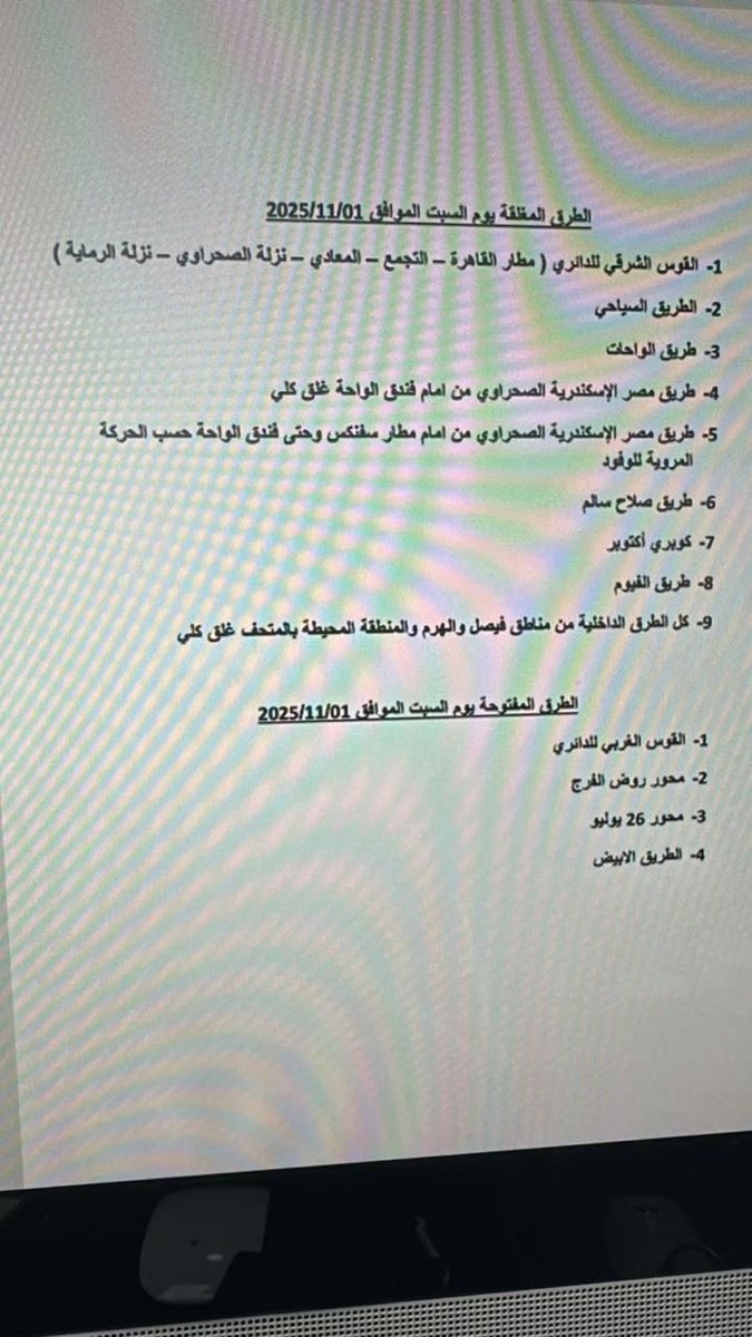 هدية مصر للعالم بقفل الطرق علي المصري لصالح الاجنبي 
Typical