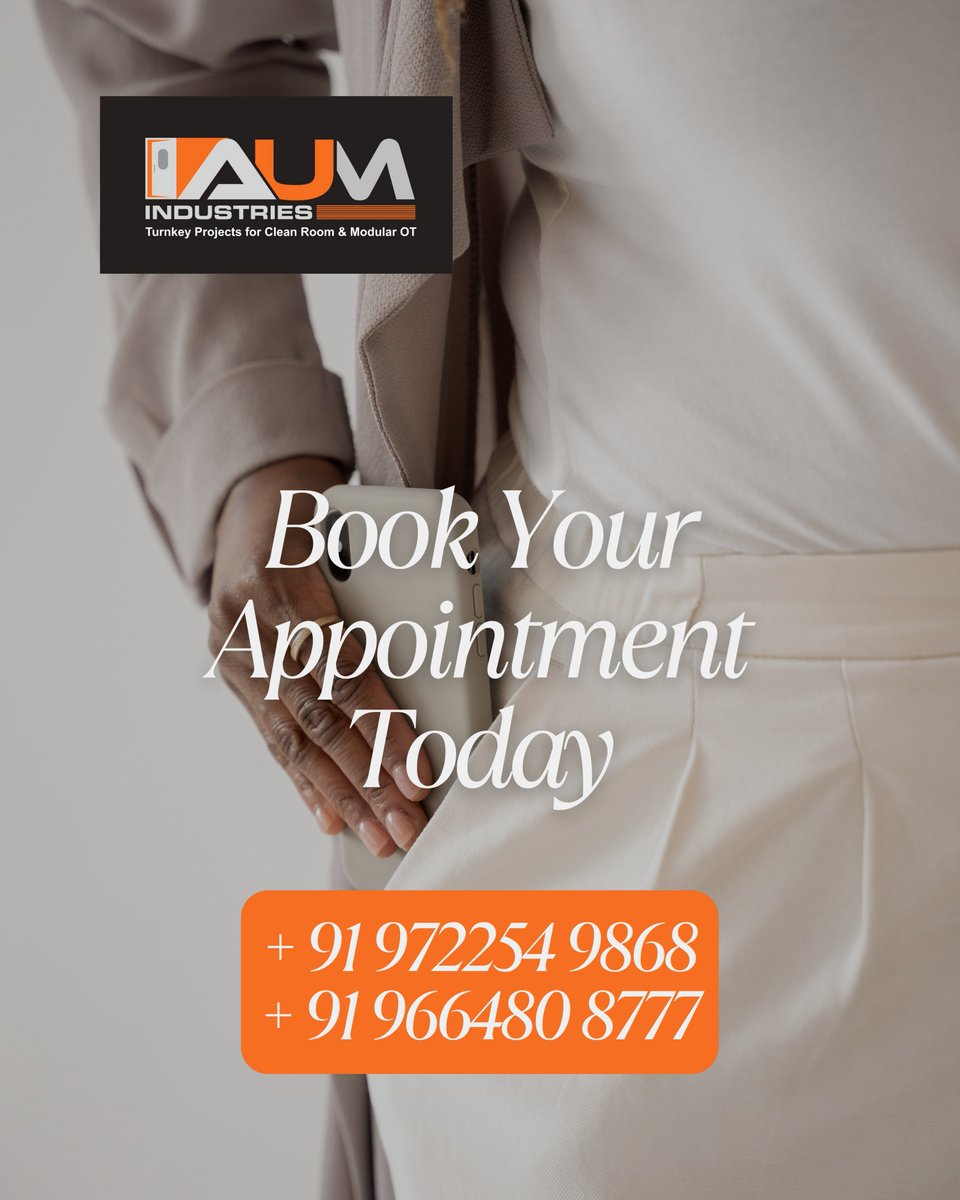 AumIndustries's tweet image. AUM Industries’ Modular OT &amp;amp; ICU solutions are designed for maximum safety, hygiene, and efficiency — creating advanced medical spaces that support precision care and patient comfort. 🌿

#ModularOT #ModularICU #AUMIndustries #HospitalInfrastructure #TurnkeyProjects #Cleanroom