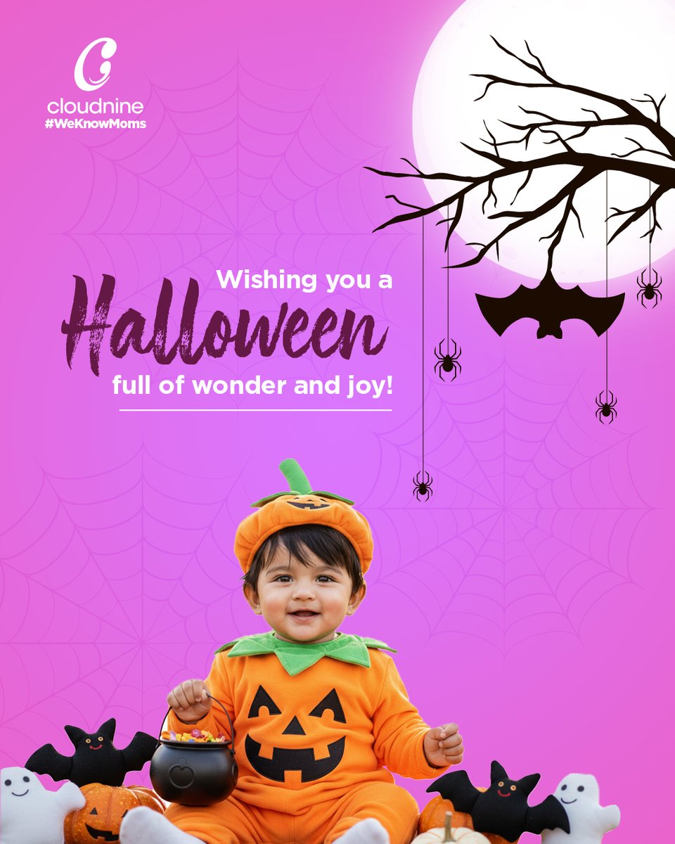 🎃 Wishing you a magical and Happy Halloween! 🦇

#WeKnowMoms #OnCloudnine #HappyHalloween #halloween2025 #SpookySmiles #HalloweenCelebration