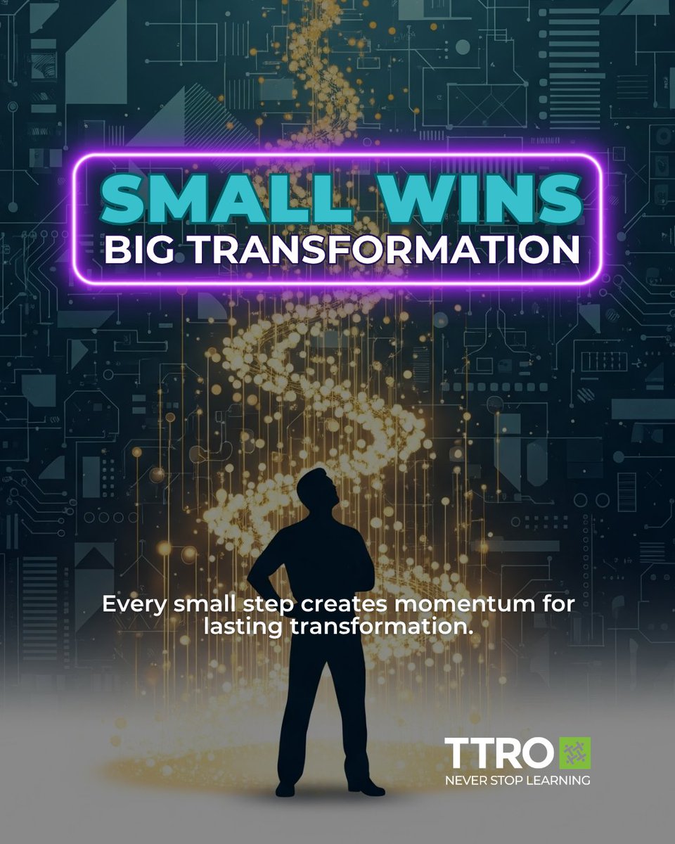 TrainingRoomZA's tweet image. Big change starts small. An aha moment. A kind word. A workflow made easier. These sparks fuel transformation.
What’s the smallest step that made the biggest difference in your journey?
@TrainingRoomZA 
#TTRO #NeverStopLearning #MicroLearning #GrowthMindset