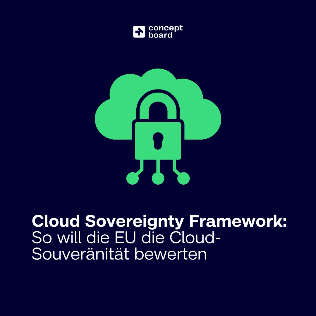 ConceptboardApp's tweet image. Digitale Souveränität von Cloud-Angeboten messbar machen, das ist das Ziel des neuen EU Cloud Sovereignty Frameworks. ☁️ Doch Kritiker warnen: Ein „75% souveräner“ Dienst verwässert den Begriff.

👉 Mehr dazu: ow.ly/E3xp50XjG7H