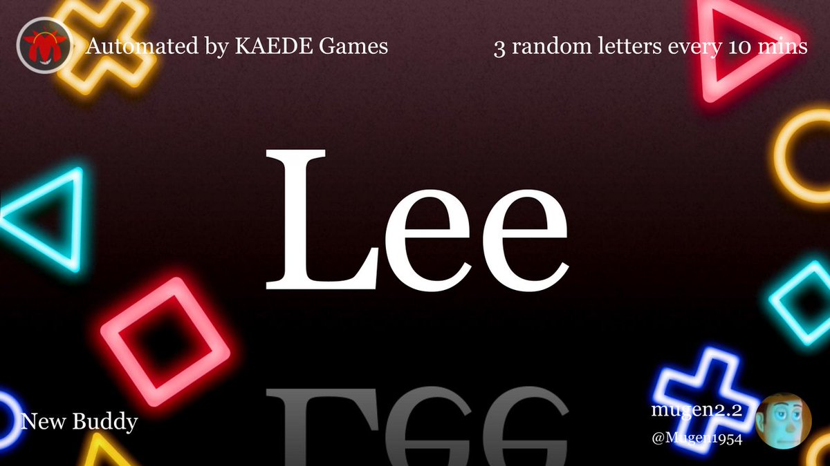 3letter_'s tweet image. Lee