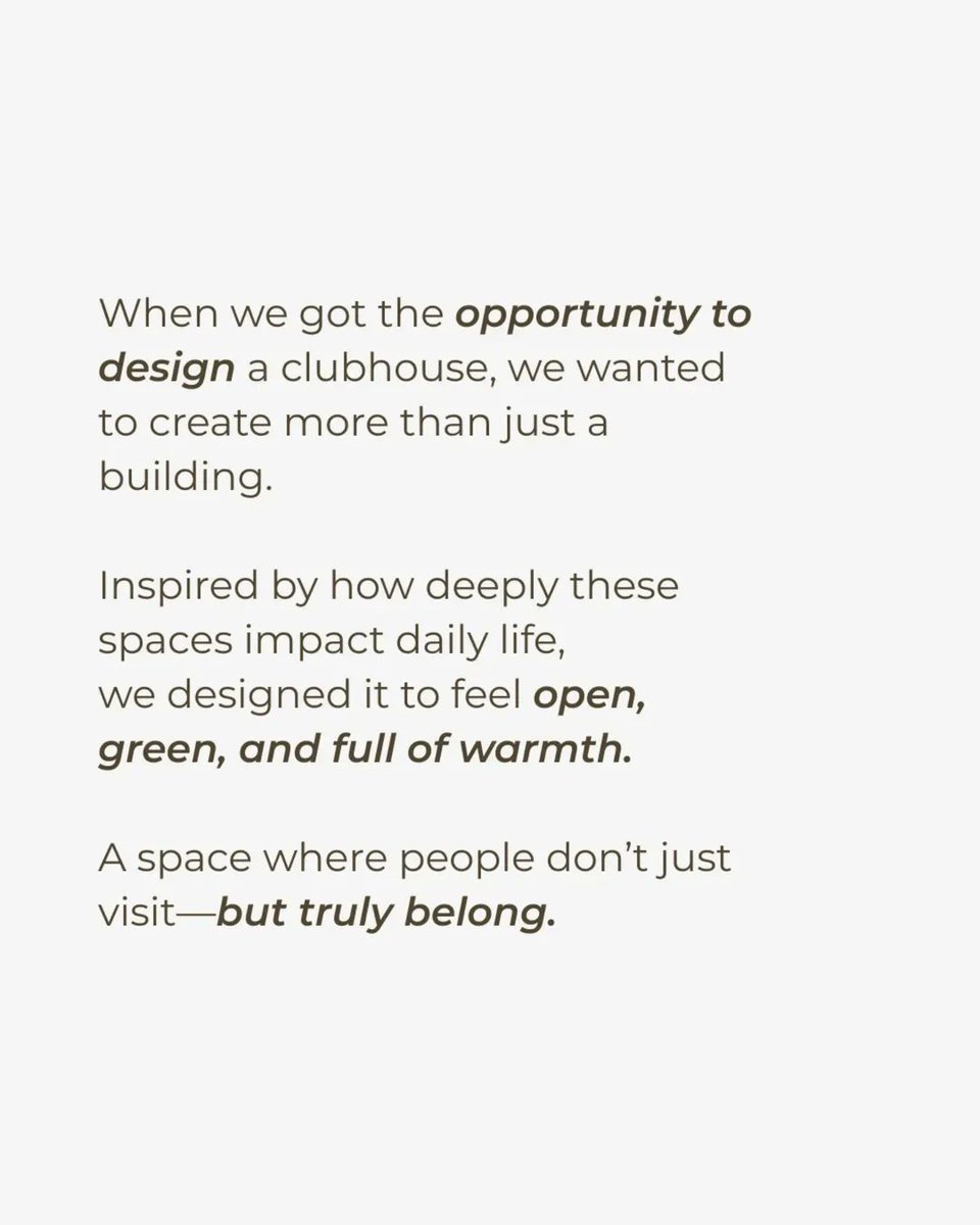 SResaiki's tweet image. In a city that never slows down, we wanted to design a space that helps people breathe.

So when we got the opportunity to design this clubhouse, we knew it had to be more than just a recreational space.

#ClubhouseDesign #CommunityArchitecture  #UrbanDesign #ResidentialSpaces