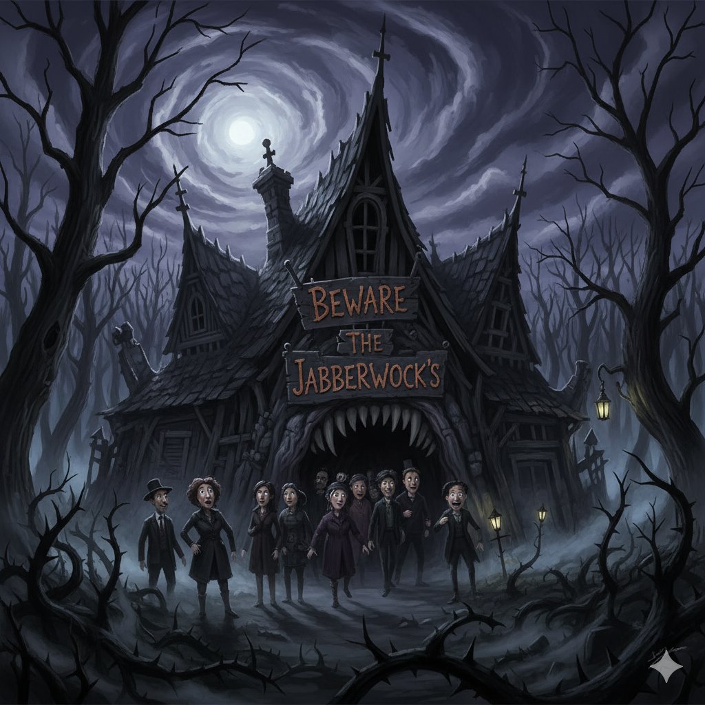 oldlastman's tweet image. #oct30 de #oldlastman_promptober : Tim Burton's Wonderland