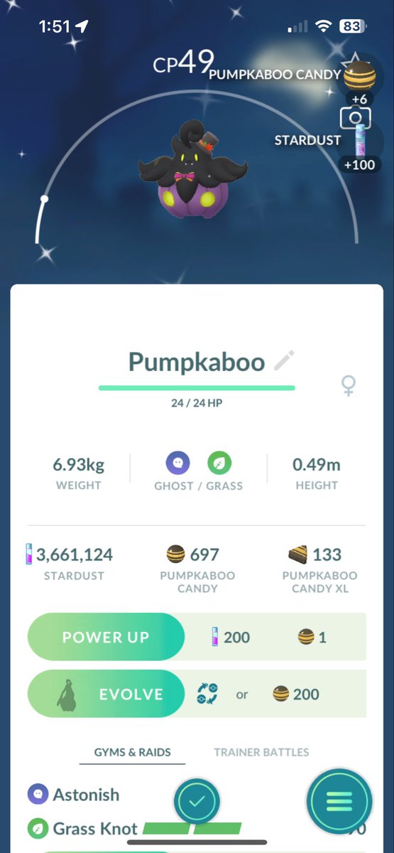dead_sunflowers's tweet photo. i gasped so loudly with this one 🥹 #ShinyPumpkaboo 💜 #ShinyPokemon #Shinyhunting #PokemonGo https://t.co/Ot4etmndVv