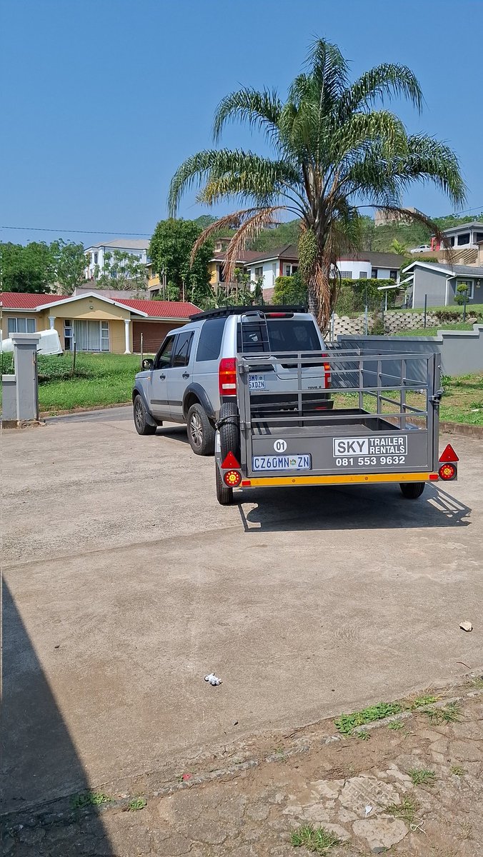 Trailers for hire in Durban, we're 5 minutes way from the CBD. We open 24hrs😁. Open the link for directions  
share.google/I088dOGOvkm2SX…