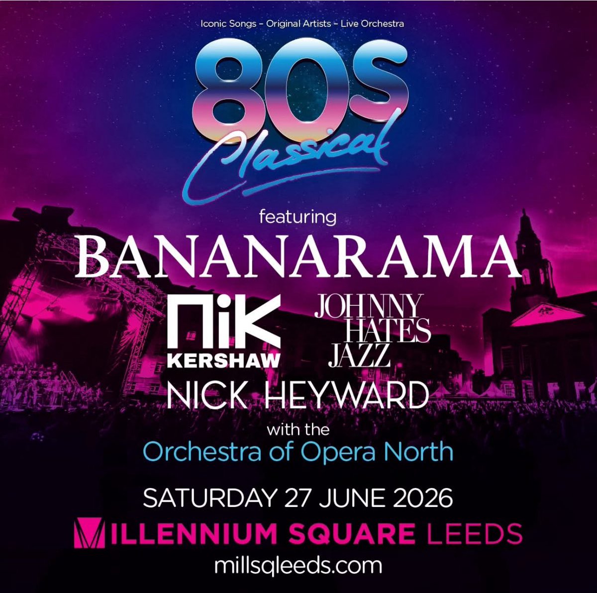 Very excited for 27th June 2026!
My birthday is 25/06 my besties birthday is 26/06 and our present is <a href="/80sClassical/">80s Classical</a> and excited to see <a href="/VivaBananarama/">Bananarama Official</a> headline again! They were incredible last year. <a href="/SaraBananarama/">Sara Dallin</a> looking forward to seeing you and Keren again x #Bananarama