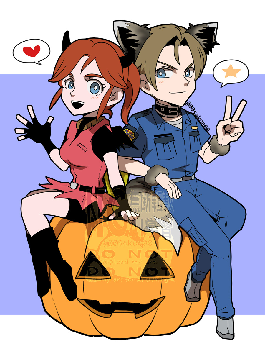 00sakon00's tweet photo. 🎃Happy Halloween🎃 #REBHFun #residentevil2 https://t.co/hCj7pfswVF