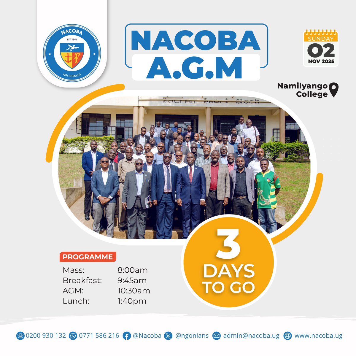 <a href="/ngonians/">NACOBA</a> 3 days to go 🥳🎉
#nisidominus