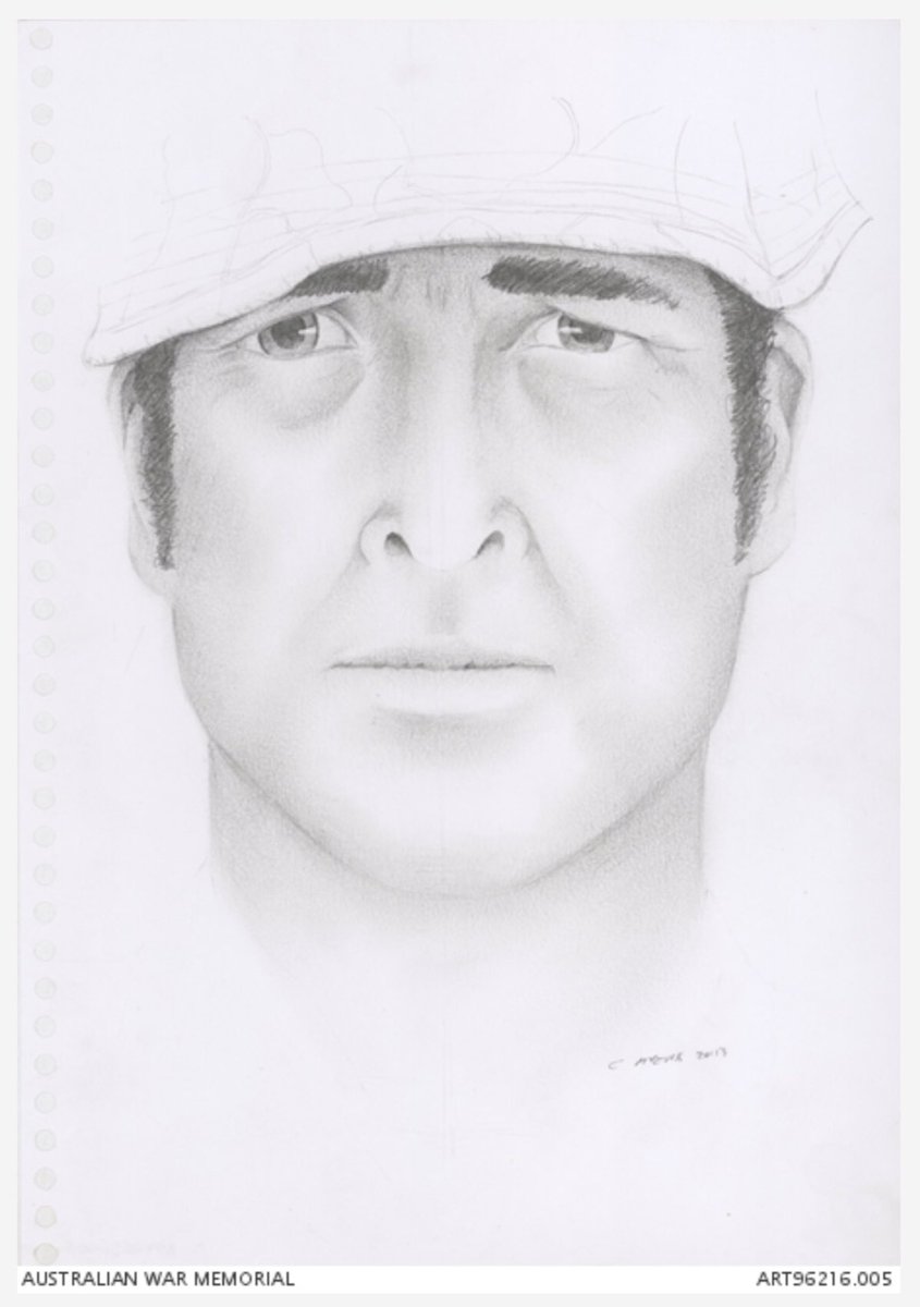 adefty's tweet image. Continuing to collect artworks relating to intelligence. Struck by these from @AWMemorial ‘Imperial and Colonial Intelligence Officers’ (1901) by Norman Hardy and untitled portrait of a member of the Australian Intelligence Corps, Afghanistan (2013) by Campbell Myers #ArtofSpying