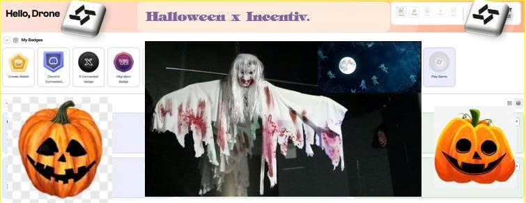 drone6886's tweet photo. With @Incentiv_net  background and #TCENT icon
horror image added with scary mystery icons.
I created a creepy style through HALLOWEEN costume.
With the above artwork worthy of first prize of INCENTIV x HALLOWEN creative contest
please leave your comments below.
#HALLOWEEN https://t.co/DE10Nh5Juh