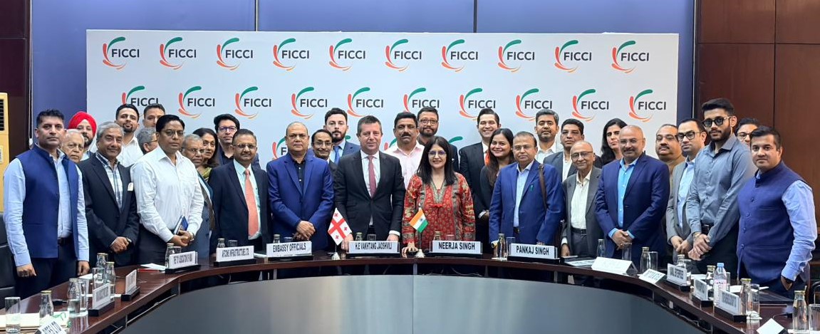 AshishNaco's tweet photo. Pleasure to attend India-Georgia Meet. Interaction with H.E. Vakhtang Jaoshvili, Ambassador of the Republic of Georgia to India, on 29 Oct, organized by FICCI.

First hand Insights invaluable discussions on bilateral economic cooperation trade, health &amp; partnership opportunities. https://t.co/2fsiPyEUSS