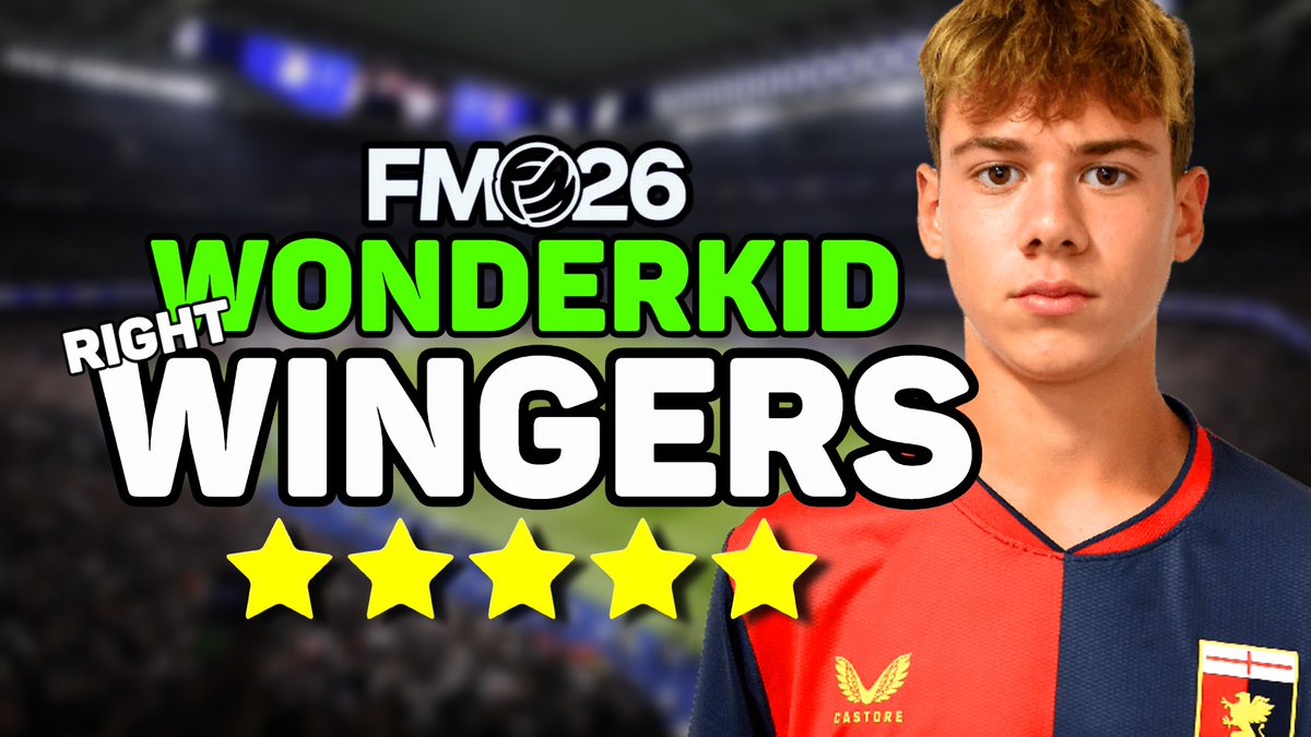🔔NEW VIDEO - OUT NOW🔔

🏊‍♂️I've dived head first into #FM26 to find you the best more unknown Wonderkids alongside looking at two more well known ones 10 years in the future to see how well they develop in comparison on #FootballManager26 👶

🔗 youtu.be/FK4ZosUn7kM