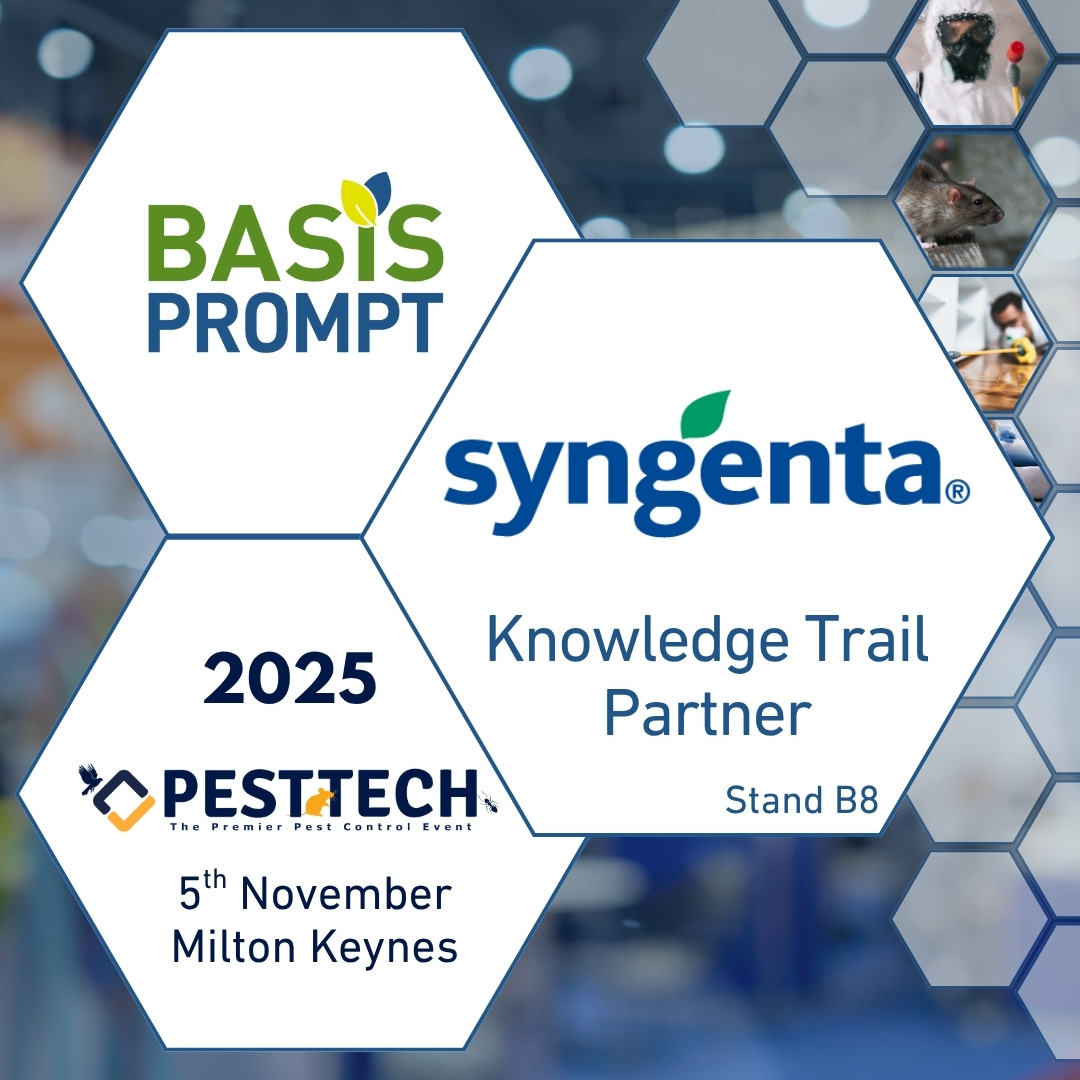 Under a week to go until #PestTech2025 at the Marshall Arena, Milton Keynes.

Come and see us on Stand B8.

We'll be taking part in the <a href="/BASIS_PROMPT/">BASIS PROMPT</a> Knowledge Trail in which you can gain an extra CPD point!