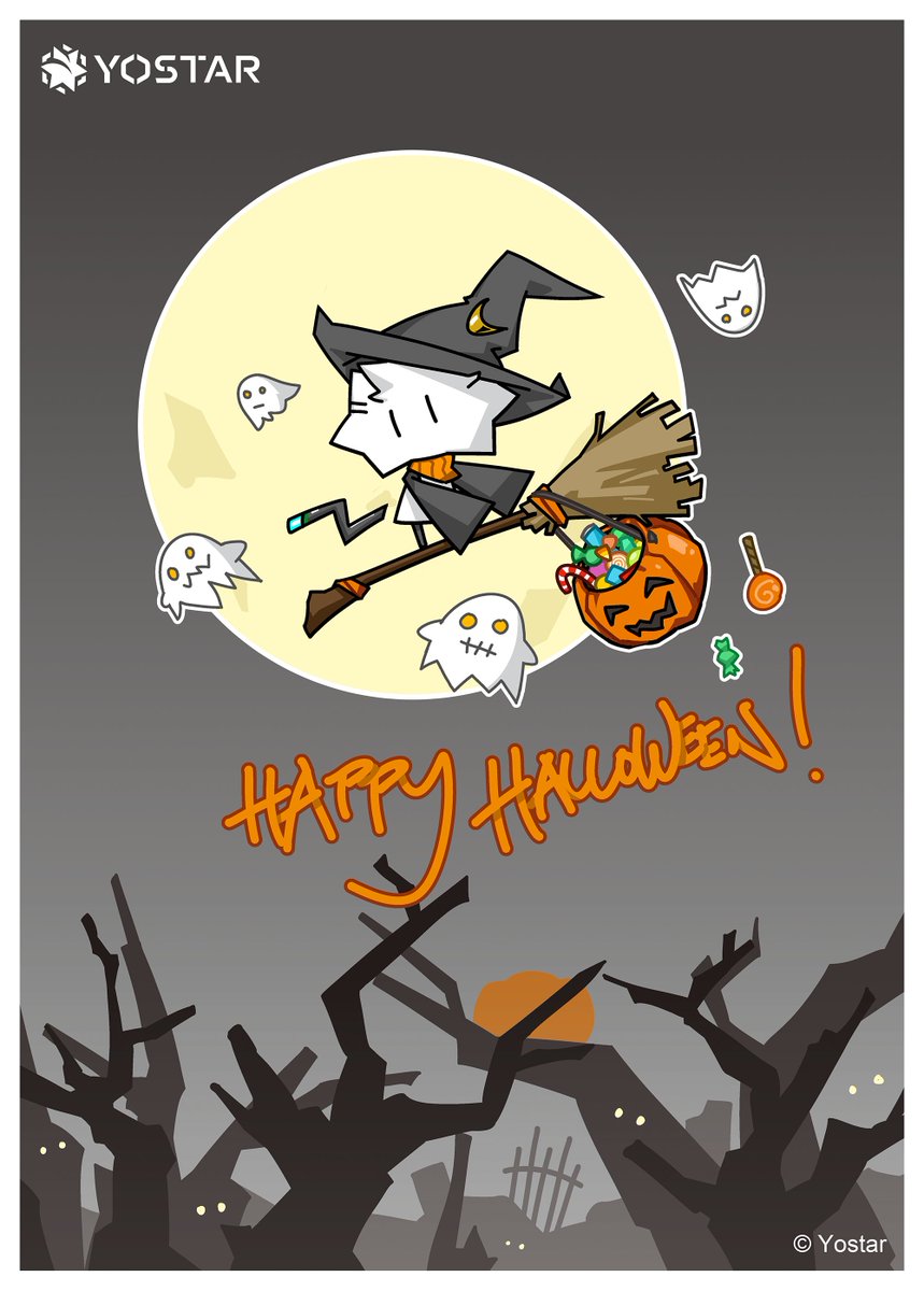 Spooky vibes &amp; sweet treats are in the air! ✨ Yoyo wishes everyone a happy Halloween!

#Yostar #Halloween