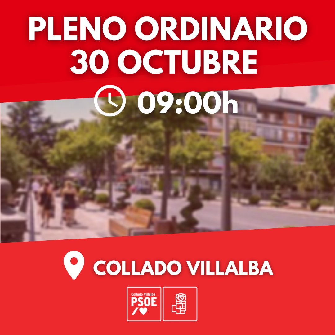 🏛️ ¡Hoy es día de Pleno Ordinario en #ColladoVillalba!

🔗 Puedes seguirlo a partir de las 9:00h en el siguiente enlace: youtube.com/live/5LxVv4MC3…