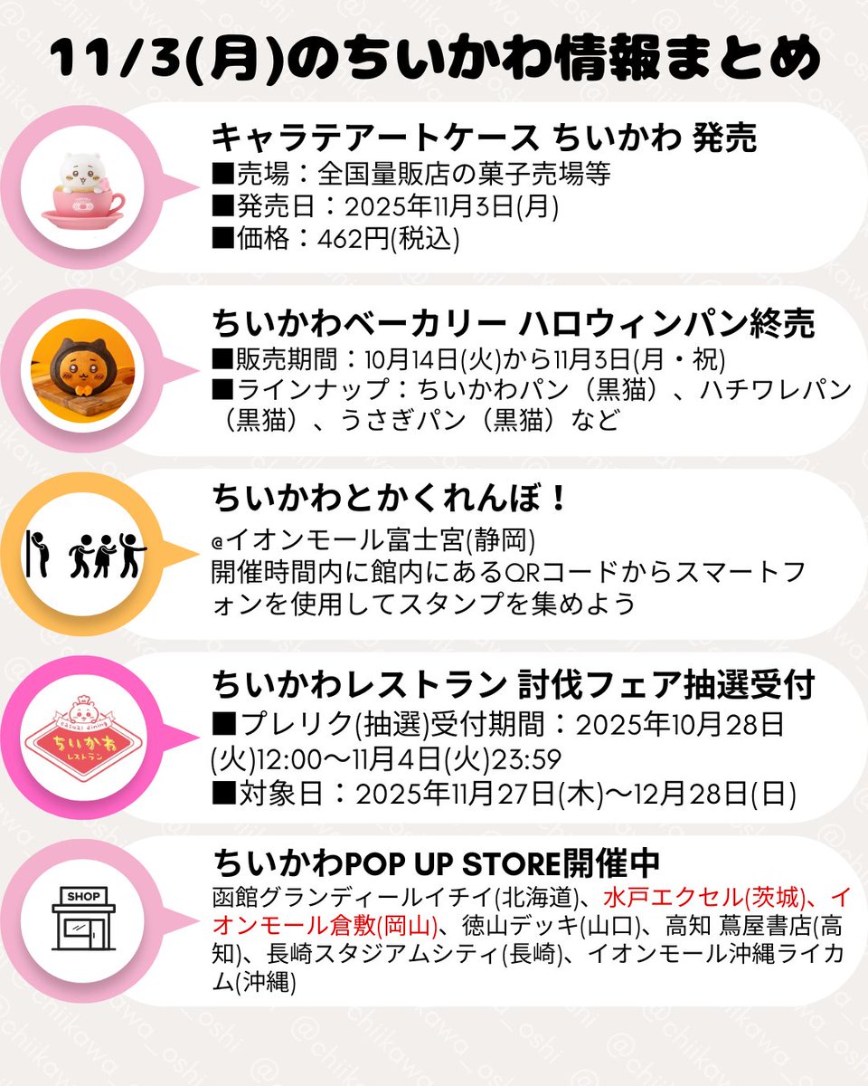 ちいかわ推し活部🌈 on X