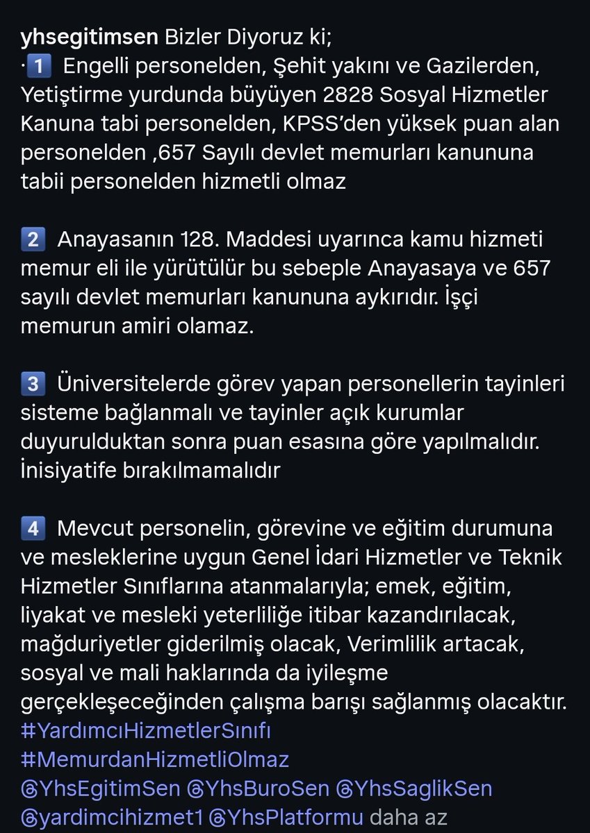 #YARDIMCIHİZMETLERSINIFI