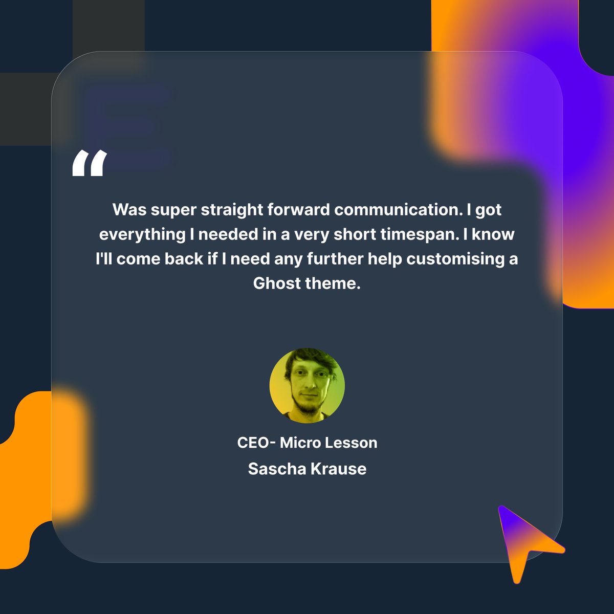 Electronthemes's tweet photo. Another 5-star review!

Client loved our Ghost theme customization, fast, smooth, and spot-on.
Thanks to Sascha Krause, CEO of Micro Lesson, for the trust! 🙌

Explore Ghost themes 👉 https://t.co/VrLNr9ZLOl

#GhostCMS #WebDesign #ClientReview  #ElectronThemes https://t.co/KEELCNl3nZ
