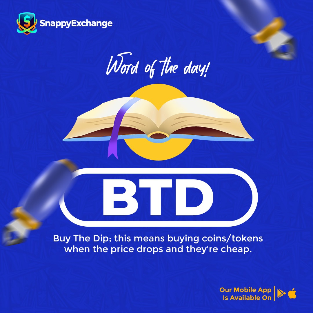 Crypto wisdom for the day💡Every market dip is an opportunity in disguise!  🚀 When prices fall, smart traders BTD (Buy The Dip) for the next big  rise.Patience and strategy are what separate