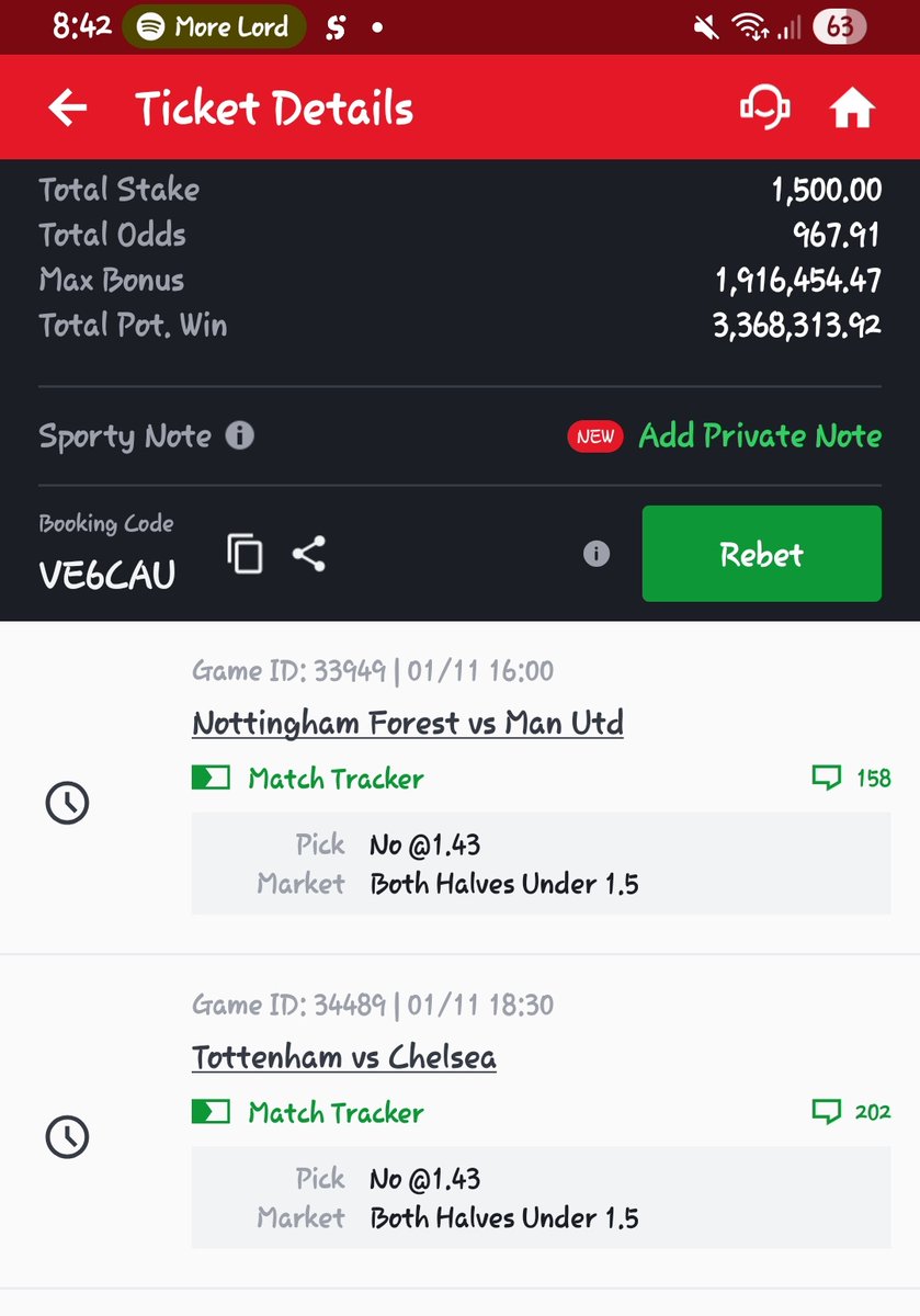 Iam_sirteee's tweet image. Both Halves Under1.5 NO