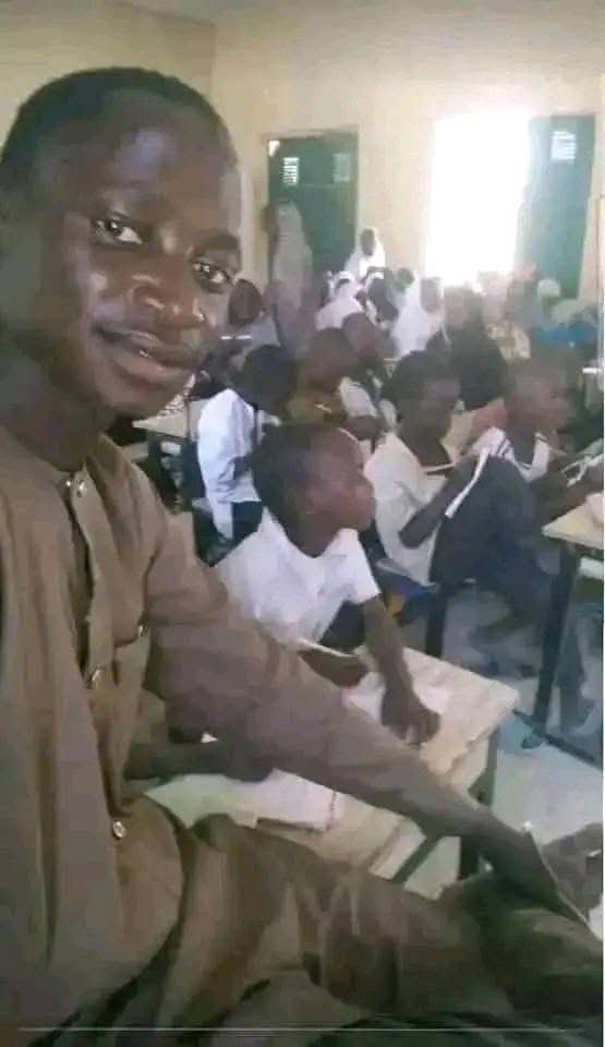 jibreelKhalil's tweet photo. Remember this guy? Who ultimately won the seat of Nguru, Yobe State constituency, where the residents of the constituency raised money through crowdsourcing to run for office? Back then, he was a schoolteacher. 

His current condition is shown in the final frame in literally just 3-years of leadership. Nothing performs magic better than money.