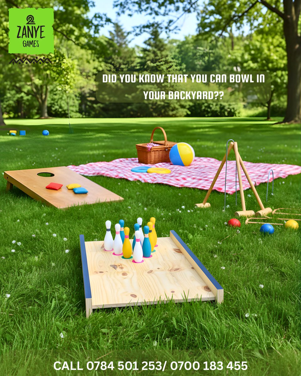 2zanyeGames's tweet image. Did you know you can bowl in your backyard?🎳
Make every picnic or weekend a game day with Zanye Games.
#ZanyeGames #FunOutdoors