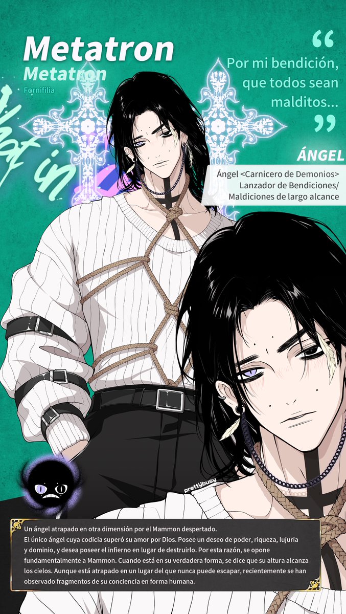 Prettybusy_KR's tweet photo. 🕊️Metatron 💫

"By my blessing, may all be cursed..."

"Por mi bendición, que todos sean malditos..."

#whatinhellisbad ? #WHB