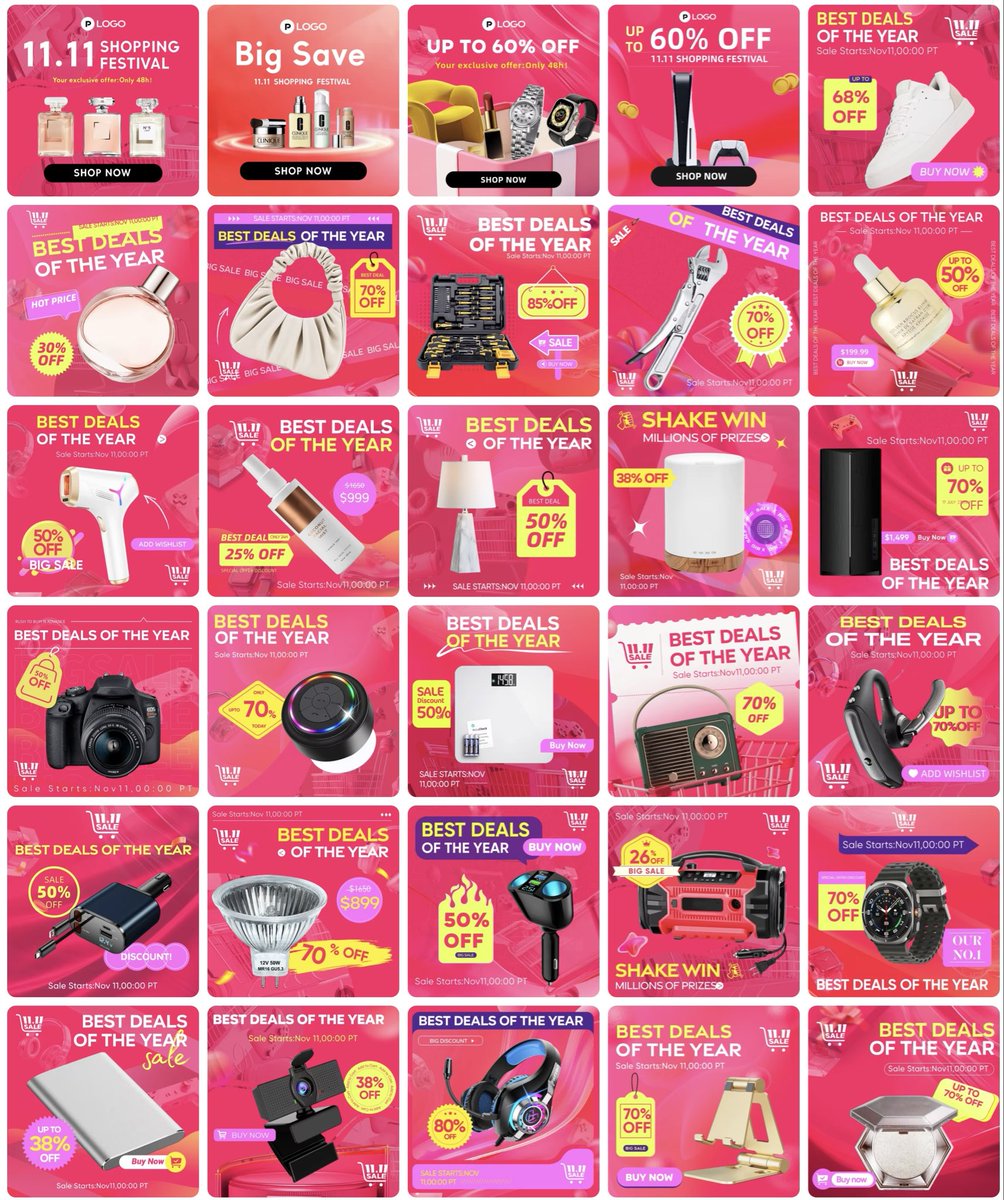 PicCopilot's tweet image. 🤯 11.11 Design NIGHTMARE? STOP! 🛑

Are you dealing with:

⏰ Slow Design?

🎨 Basic Templates?

🌍 Global Flops?

💰 Budget Strain?

Your instant fix is here: Pic Copilot Marketing Templates. High speed, global ready. Win 11.11! 

#AITemplate #ai #eCommerce #GlobalMarketing