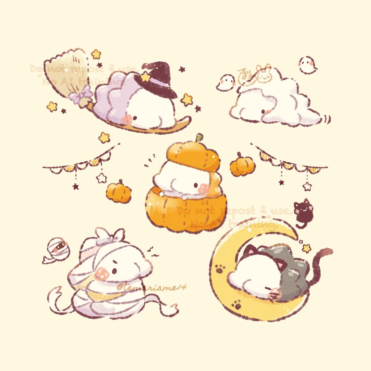 temariame14's tweet photo. ハロウィンハミちゃん👻❄ https://t.co/cfjWUU9qqz