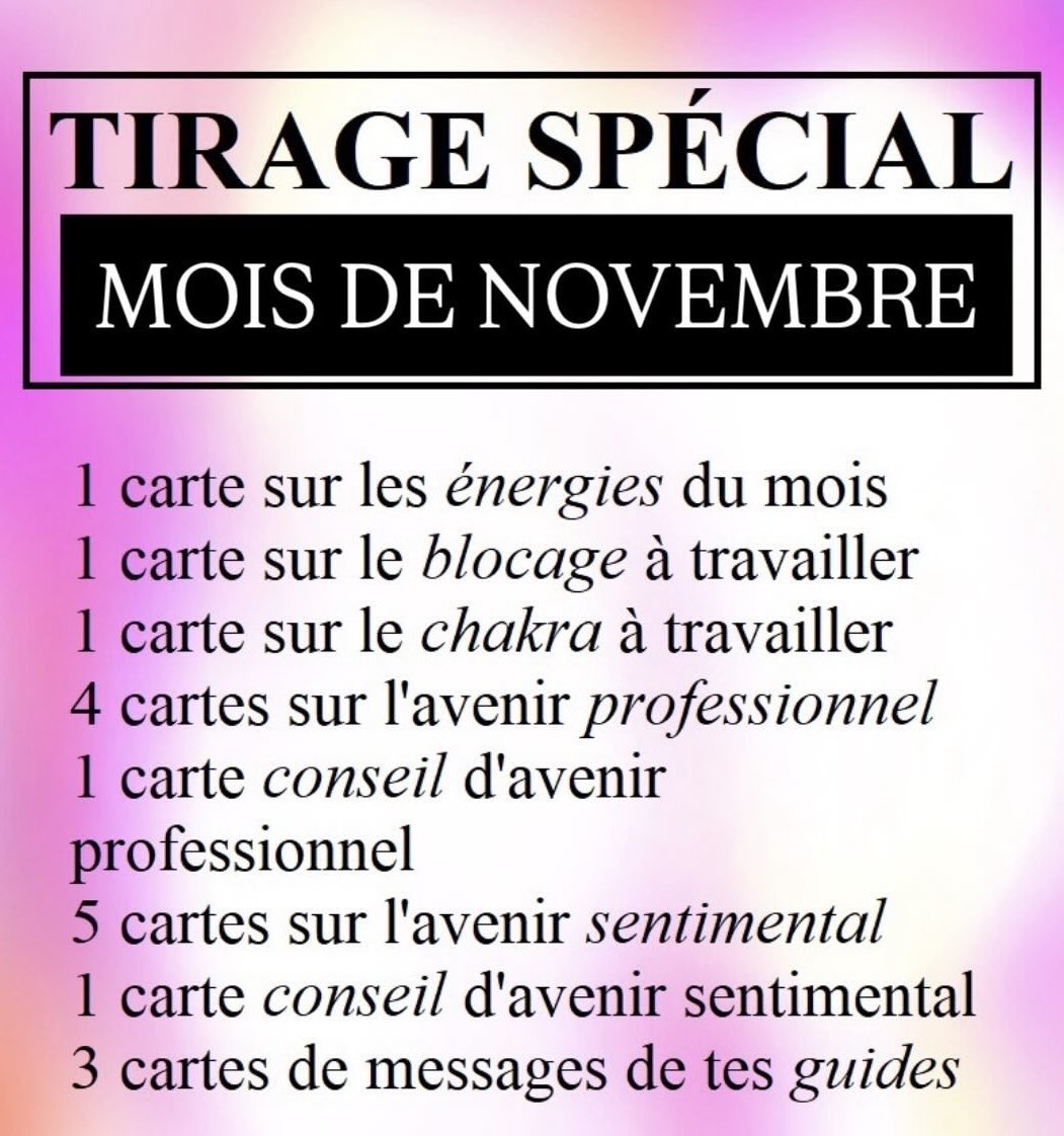 CONCOURS ✉️

Remporte un tirage spécial mois de novembre d’une valeur de 39,95€

Conditions ;
RT🌸
Commenter ton mois de naissance🌸
Suivre <a href="/_laerce/">Laerce</a>