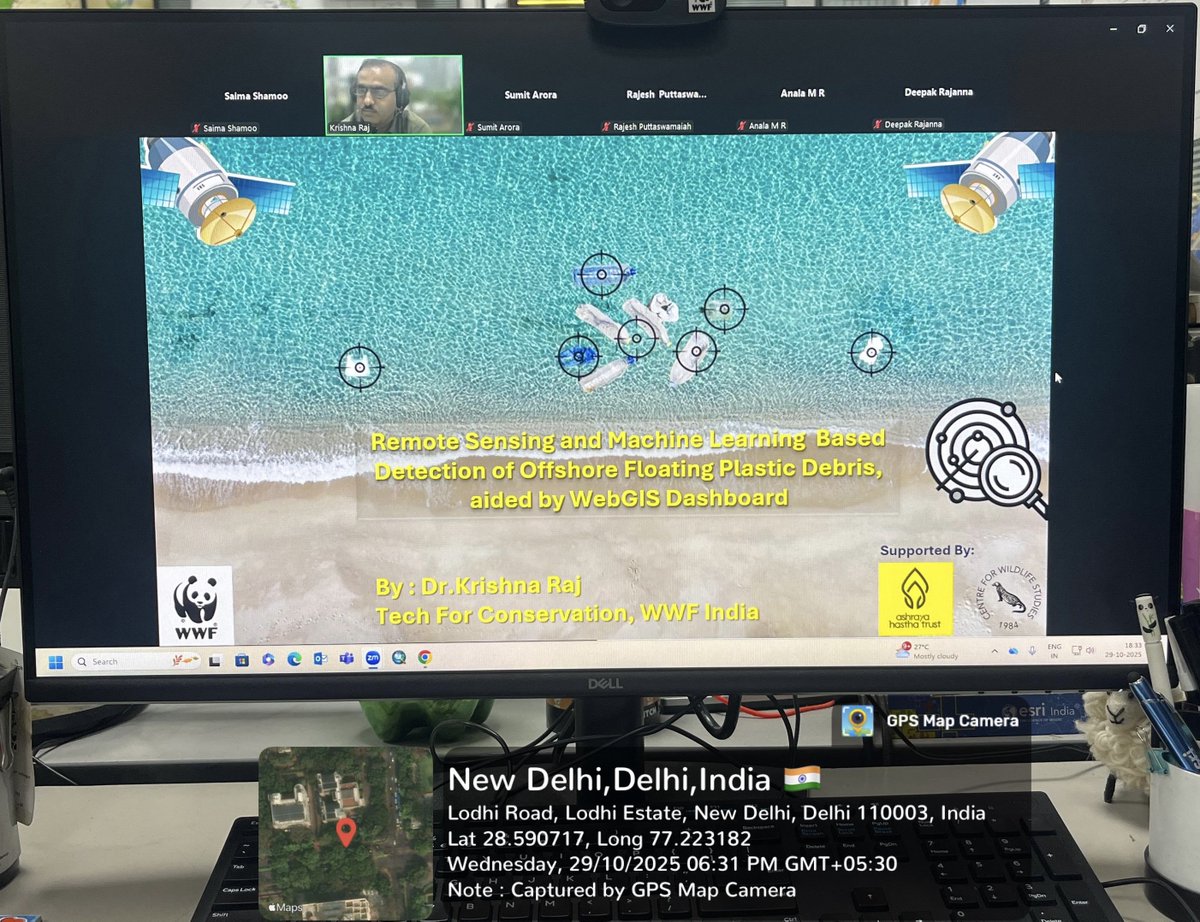 wwf_eiacp's tweet photo. Dr. G. Areendran spoke at the webinar “Wild Incubator Tech: Co-Creating the Future of Tech for Conservation” by CW, highlighting how innovative technologies support #MissionLiFE and promote sustainable, responsible stewardship of natural resources. 🌍✨

#TechForConservation https://t.co/QlpbKC2Hu5