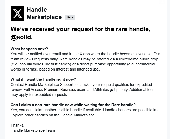 SolidTradesz's tweet image. Hi @XHandles,

I’ve requested the handle @solid, which is currently suspended.

This handle perfectly represents my brand identity and would play a big role in how I connect with my audience on X

I’d be incredibly grateful if you could help me secure it.

Thanks for your…