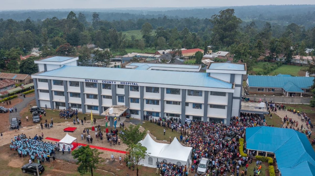 WilliamsRuto's tweet photo. Officially opened the 124-bed Butere County Hospital in Kakamega County, a milestone for the people of Butere, and the larger Western region. https://t.co/40k0F3m6fz