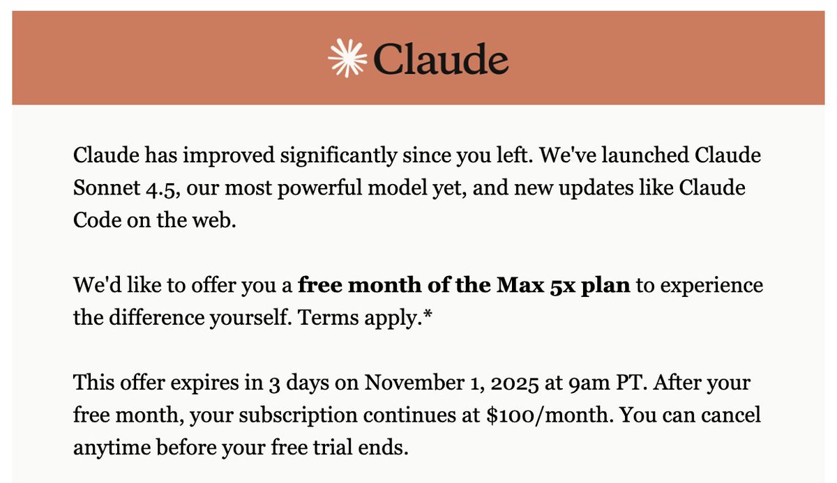 Thank you <a href="/AnthropicAI/">Anthropic</a>, will try it again.