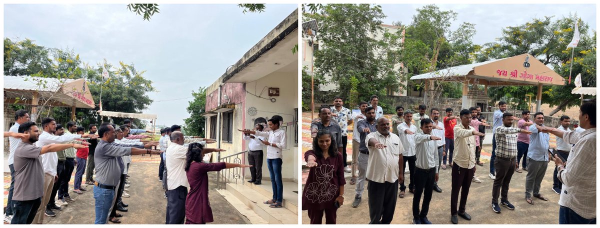 BanaskandhaD's tweet photo. તાલુકા પંચાયત કચેરી ડીસા ખાતે કર્મચારીઓ સાથે રાષ્ટ્રીય એકતા દિવસની ઉજવણીના ભાગરૂપે "રાષ્ટ્રીય એકતા શપથ" લેવામાં આવ્યા. @Prantdeesa @DdoBanaskantha @CollectorBK @CMOGuj https://t.co/RbFgkFaWfx